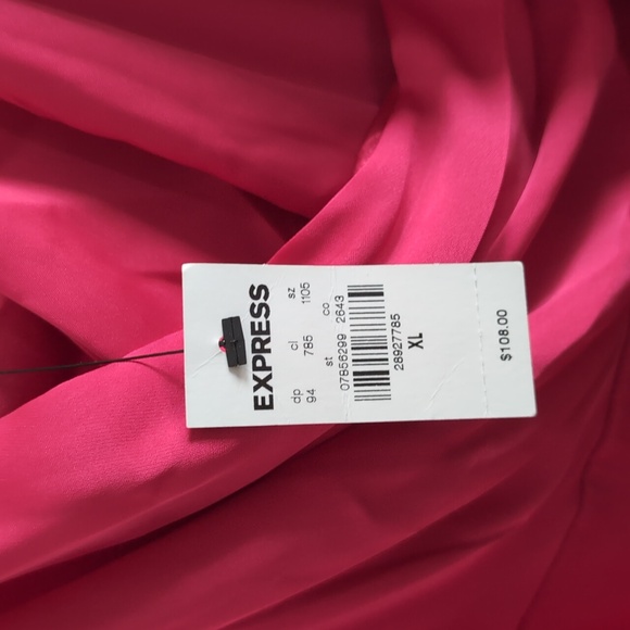 Express - Satin Wrap Front Maxi Slip Dress - Picture 3 of 3